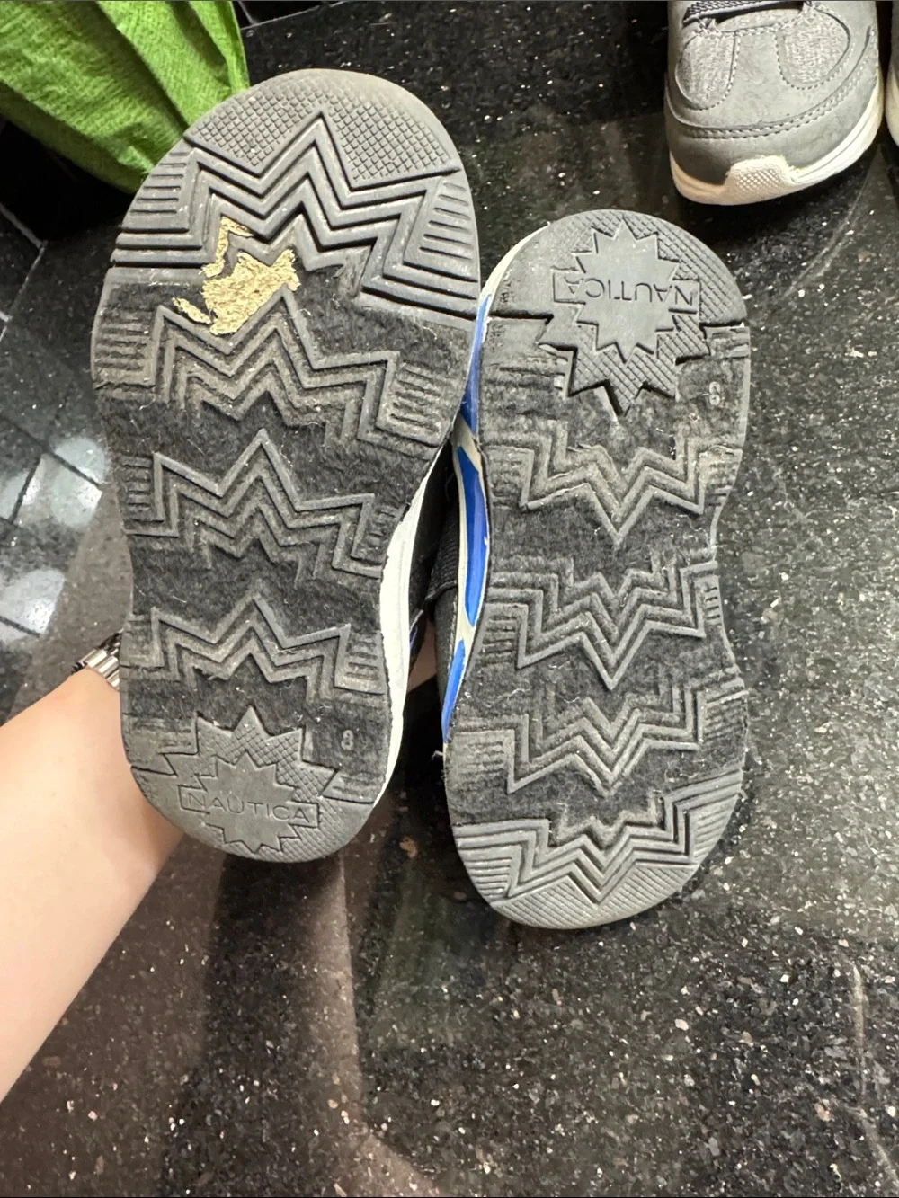 OshKosh B'gosh Black Nautica Slip-On Kids Sneakers